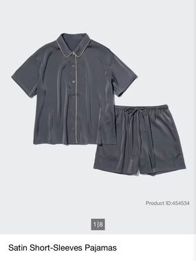 Uniqlo Satin Short-Sleeves Pajamas